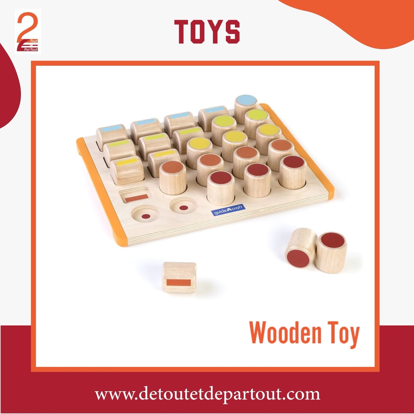 Wooden Toy - Cylinders