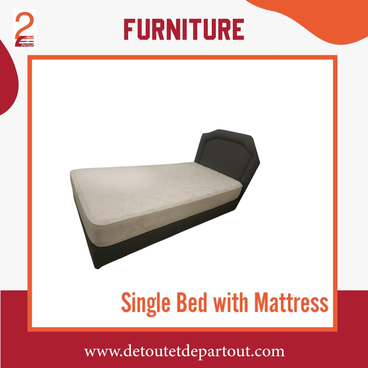Single Bed with Mattress