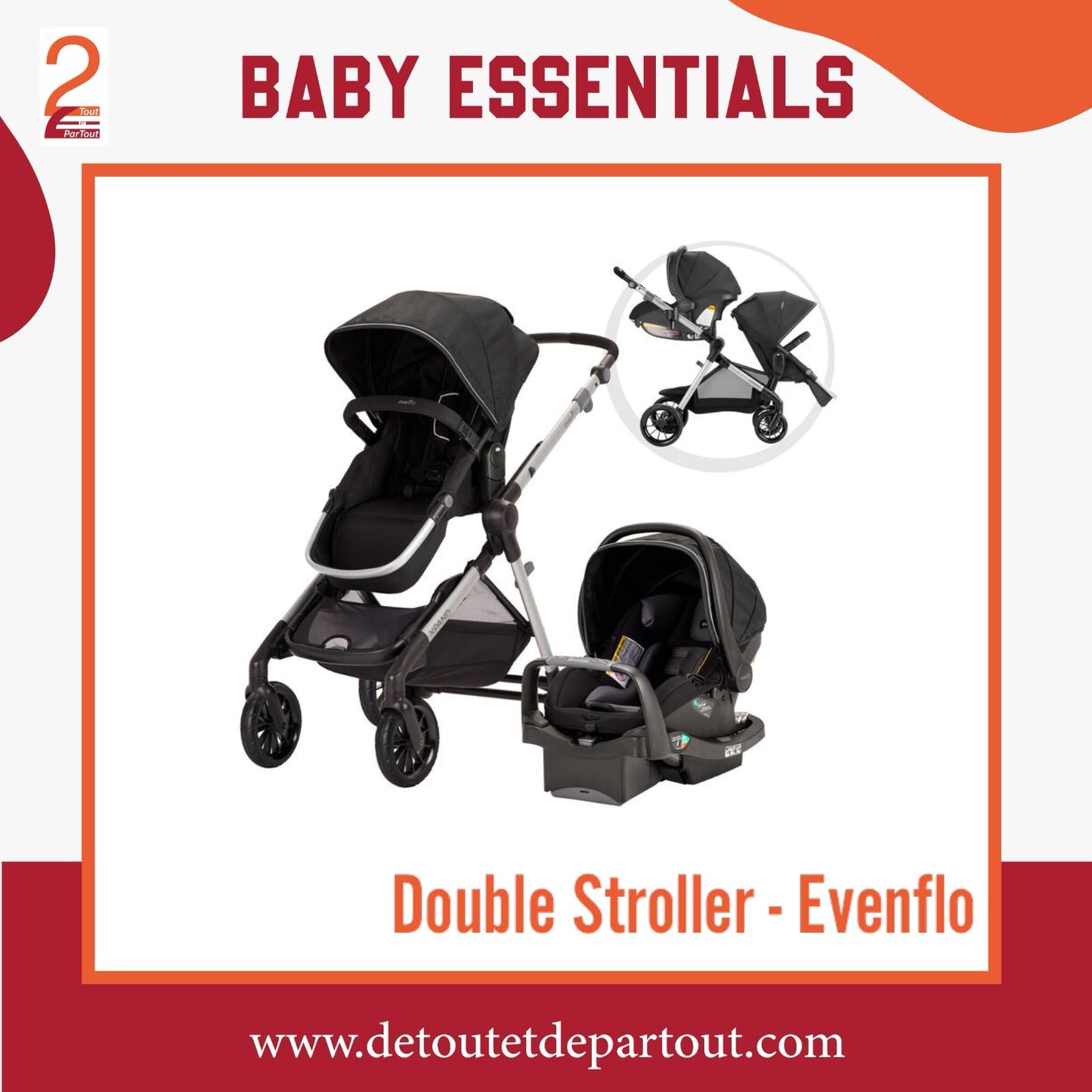 Double Stroller - Evenflo