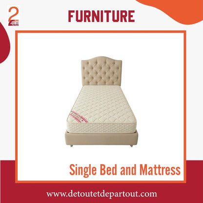 Single Bed and Mattress