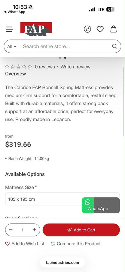 Single Bed and Mattress