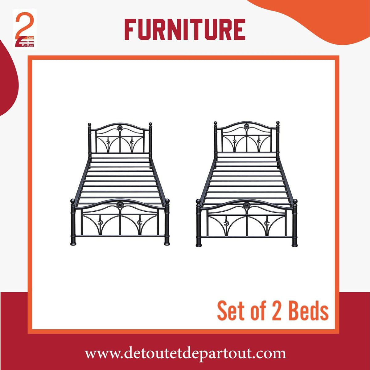 Set of 2 Beds