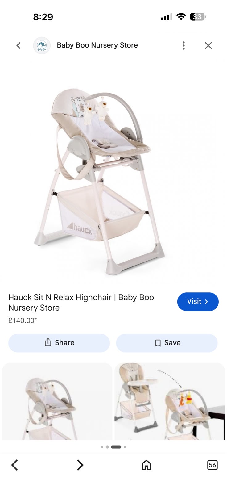Bouncer to High Chair - New