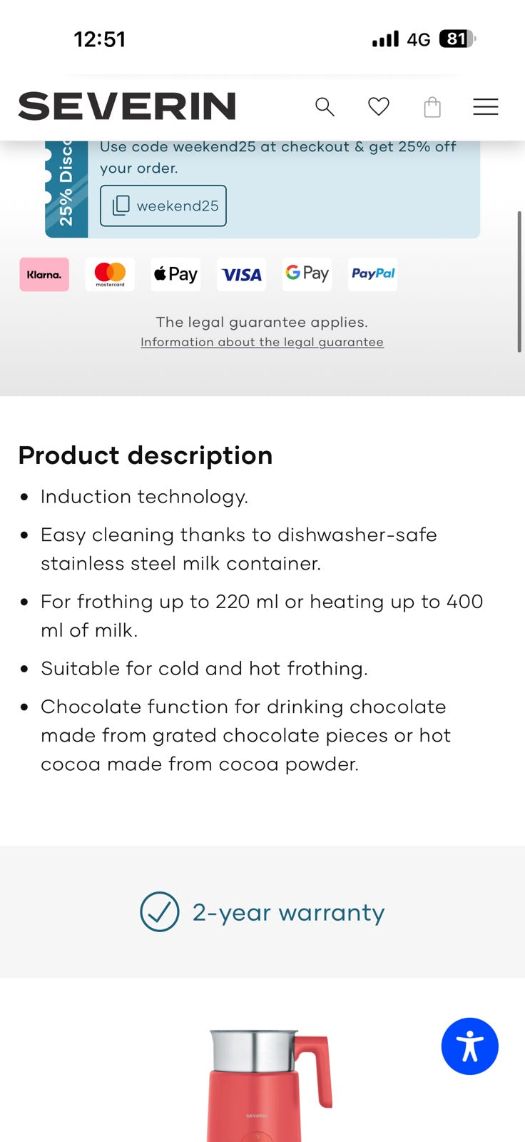 Milk Frother - New