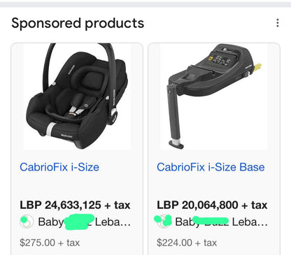 Infant Car Seat - Maxi Cosi